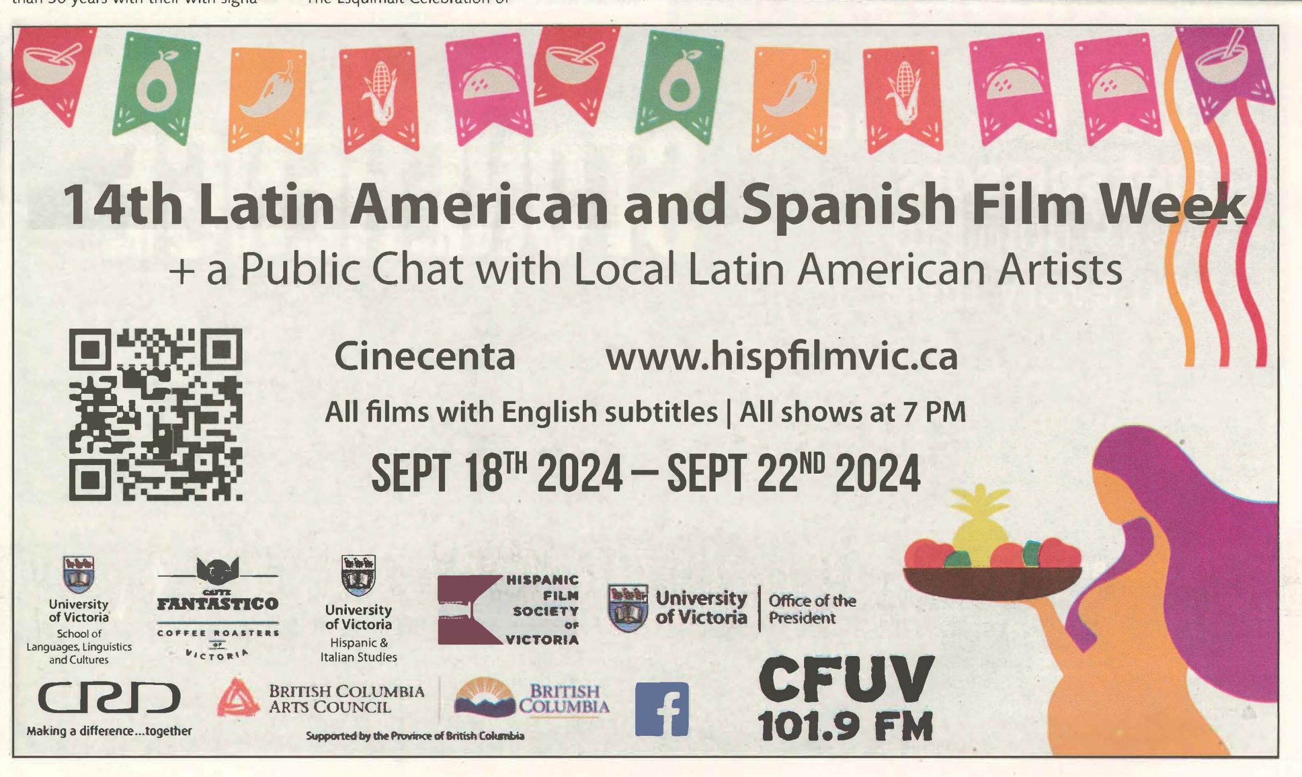 Monday Magazine advertisement, September 2024